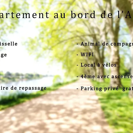 Apartmán Bleu Rivage F3 Bord De L'allier - Parking Gratuit - 2 Etoiles *